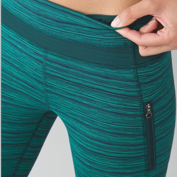 Lululemon Inspire Tight power Luxtreme Spray Jacquard Cropped Leggings Size 6 - Picture 3 of 13